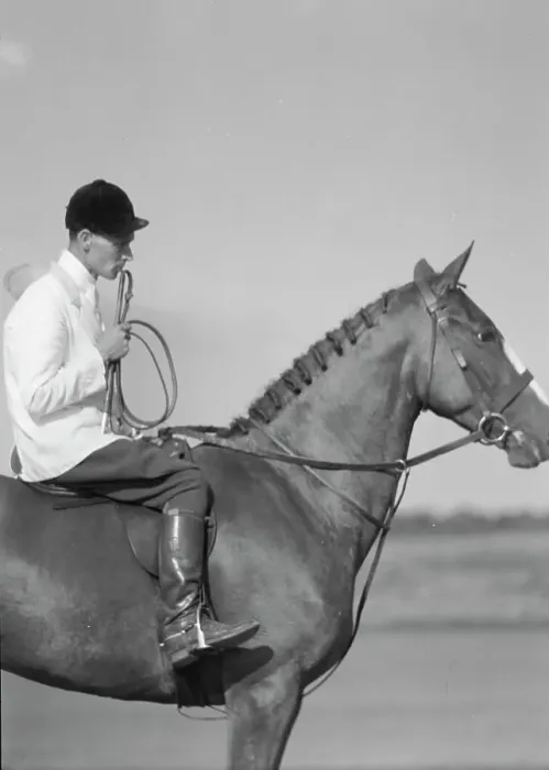 Framed Print : Unidentified person on a horse, between 1911 and 1942. Creator: Arnold Genthe Framed Print : Unidentified person on a horse, between 1911 and 1942. Creator: Arnold Genthe