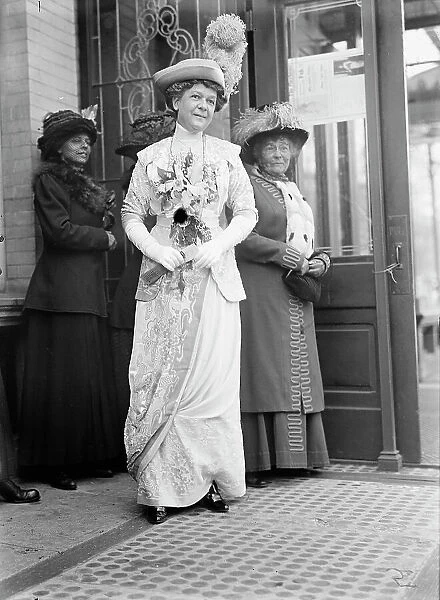 Unidentified Woman at Mrs. W. Wilson, 1st Breakfast, 1913. Creator: Unknown