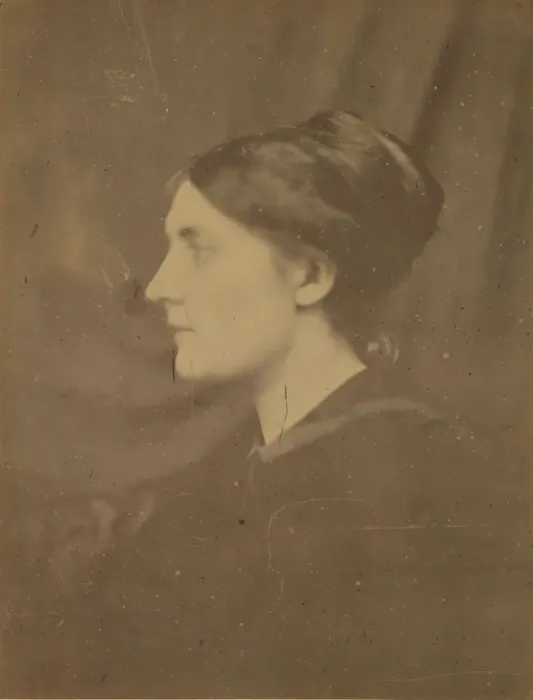 Framed Print : [Unidentified Woman in Profile], 1866-68. Creator: Julia Margaret Cameron