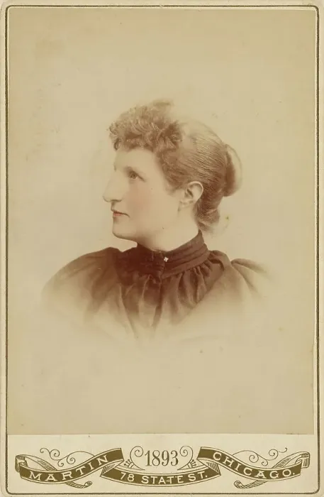 Framed Print : Unidentified woman, in profile to left, 1893. Creator: Martin Framed Print : Unidentified woman, in profile to left, 1893. Creator: Martin