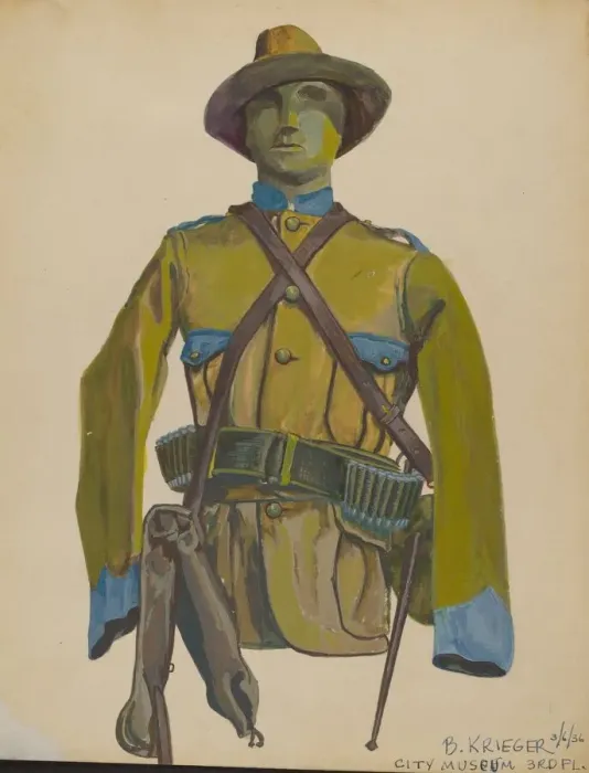 Framed Print : Uniform, c. 1936. Creator: Bernard Krieger Framed Print : Uniform, c. 1936. Creator: Bernard Krieger