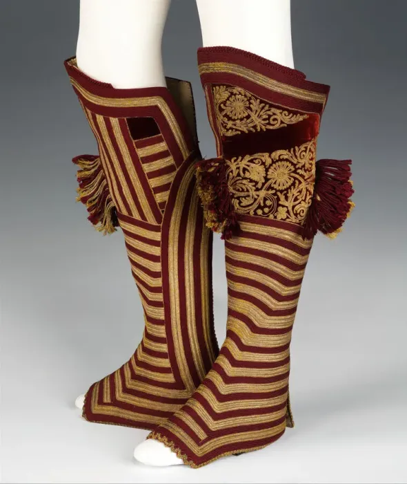 Framed Print : Uniform gaiters, Spanish, 1790-1820. Creator: Unknown Framed Print : Uniform gaiters, Spanish, 1790-1820. Creator: Unknown