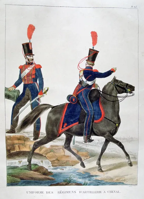 Framed Print : Uniform of a regiment of horse artillery, France, 1823. Artist: Charles Etienne Pierre Motte Framed Print : Uniform of a regiment of horse artillery, France, 1823. Artist: Charles Etienne Pierre Motte