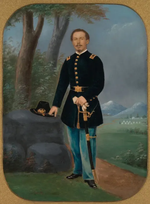 Framed Print : [Union Army Officer], 1861-65. Creator: Unknown