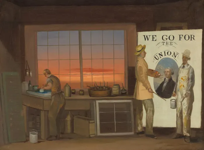 Framed Print : We Go for the Union, c. 1840 / 1850. Creator: Unknown Framed Print : We Go for the Union, c. 1840 / 1850. Creator: Unknown