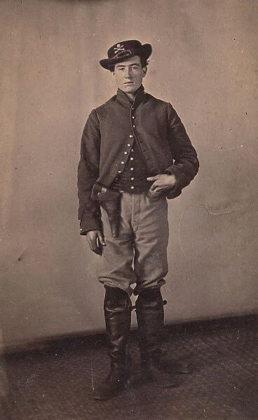Union Cavalry Soldier with Pistol in Holster, 1861-65. Creator