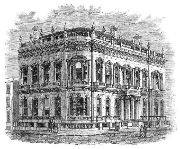 Framed Print : The Union Club-House, Birmingham, 1869. Creator: Unknown Framed Print : The Union Club-House, Birmingham, 1869. Creator: Unknown