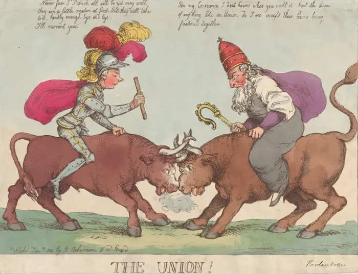 Framed Print : The Union, January 1, 1801. January 1, 1801. Creator: Thomas Rowlandson Framed Print : The Union, January 1, 1801. January 1, 1801. Creator: Thomas Rowlandson