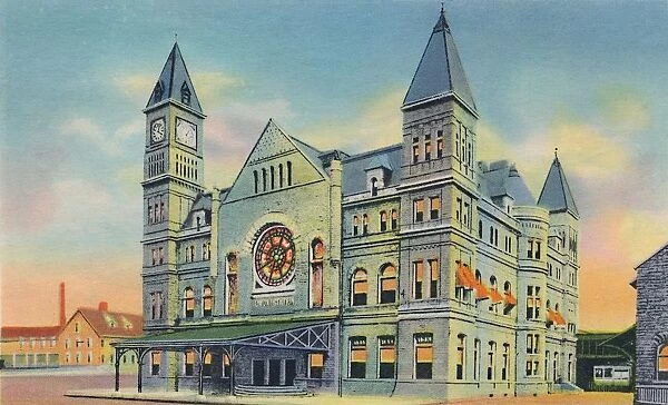 Union Station, 10th and Broadway, 1942. Artist: Caufield & Shook