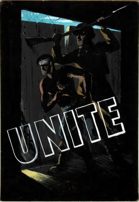 Framed Print : Unite, World War II poster, between 1939 and 1946. Creator: Central Office of Information. Unite, World War II poster, between 1939 and 1946 Framed Print : Unite, World War II poster, between 1939 and 1946. Creator: Central Office of Information. Unite, World War II poster, between 1939 and 1946