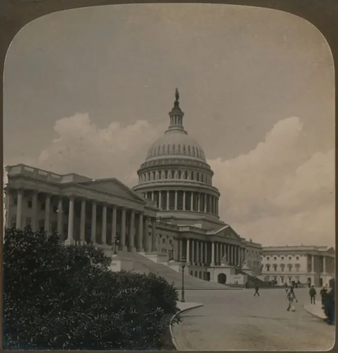 Framed Print : United States Capitol, Washington, D. C. U. S. A. 1902. Artist: RY Young Framed Print : United States Capitol, Washington, D. C. U. S. A. 1902. Artist: RY Young