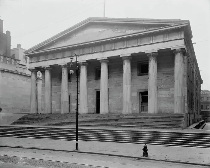 Framed Print : United States Custom House, Philadelphia, between 1900 and 1906. Creator: Unknown Framed Print : United States Custom House, Philadelphia, between 1900 and 1906. Creator: Unknown