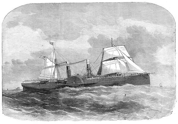The United States New Mail Steam-Ship 'Adriatic', 1857. Creator: Unknown. The United States New Mail Steam-Ship 'Adriatic', 1857. Creator: Unknown