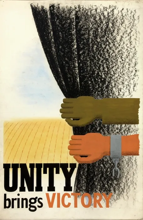 Framed Print : Unity brings victory, World War II poster, between 1939 and 1946 Framed Print : Unity brings victory, World War II poster, between 1939 and 1946