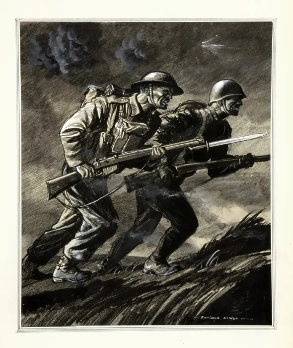 Framed Print : Unity of Strength - WWII poster, between 1939 and 1946. Creators: Rowland Hilder, Central Office of Information Framed Print : Unity of Strength - WWII poster, between 1939 and 1946. Creators: Rowland Hilder, Central Office of Information