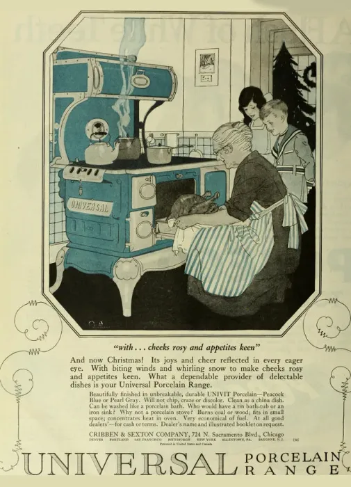 Framed Print : Universal Porcelain Range, Advertising From The Saturday Evening Post, ca 1920-1925 Framed Print : Universal Porcelain Range, Advertising From The Saturday Evening Post, ca 1920-1925