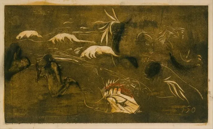 Framed Print : The Universe Is Created, 1893-94. 1893-94. Creator: Paul Gauguin Framed Print : The Universe Is Created, 1893-94. 1893-94. Creator: Paul Gauguin