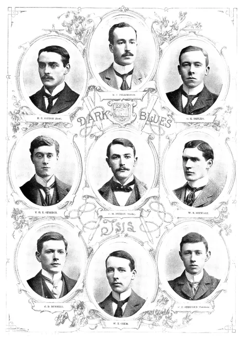 Framed Print : The Universities Boat-Race: the Oxford Team, 1895. Creator: Hills and Saunders. The Universities Boat-Race: the Oxford Team, 1895. Creator: Hills and Saunders Framed Print : The Universities Boat-Race: the Oxford Team, 1895. Creator: Hills and Saunders. The Universities Boat-Race: the Oxford Team, 1895. Creator: Hills and Saunders