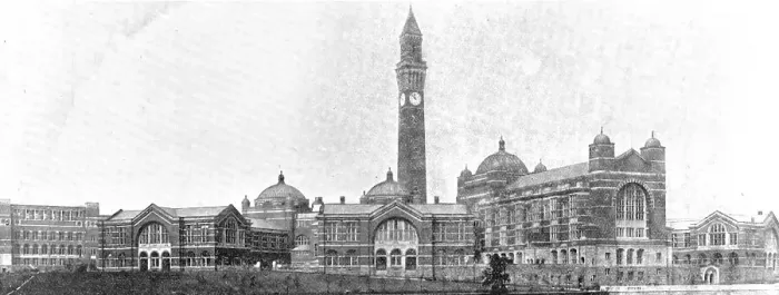 Framed Print : The University of Birmingham, the new buildings of which were opened by the King... 1909. Creator: Henry Joseph Whitlock Framed Print : The University of Birmingham, the new buildings of which were opened by the King... 1909. Creator: Henry Joseph Whitlock