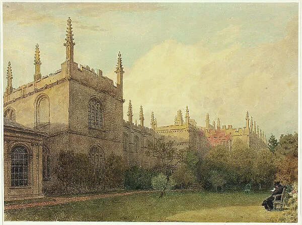 University Buildings from Exeter College Gardens, n.d. Creator: Frederick Mackenzie
