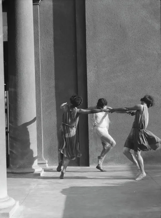 Framed Print : University of California at Berkeley dancers, 1927 Creator: Arnold Genthe Framed Print : University of California at Berkeley dancers, 1927 Creator: Arnold Genthe