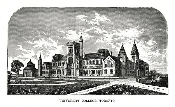 University College, Toronto, Canada, 19th century. Artist: Tilton Waters
