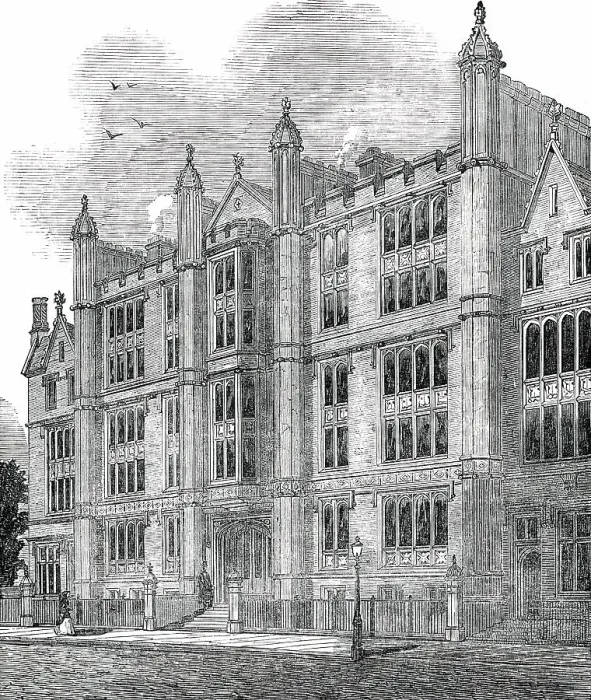 Framed Print : University Hall, Gordon-Square, 1850. Creator: Unknown Framed Print : University Hall, Gordon-Square, 1850. Creator: Unknown