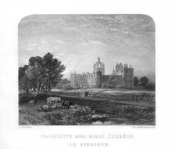 University and Kings College, Old Aberdeen, 1870.Artist: W Richardson