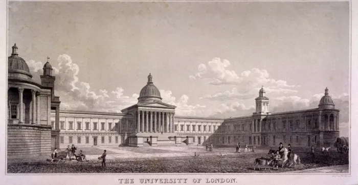 Framed Print : The University of London, Gower Street, St Pancras, London, c1835. Artist: Thomas Higham Framed Print : The University of London, Gower Street, St Pancras, London, c1835. Artist: Thomas Higham