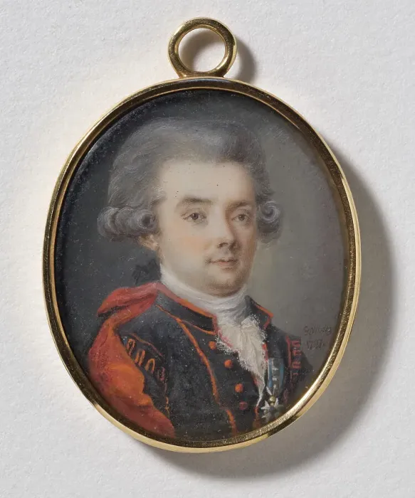 Framed Print : Unknown courtier, knight of the Order of the Sword, 1786. Creator: Jakob Axel Gillberg Framed Print : Unknown courtier, knight of the Order of the Sword, 1786. Creator: Jakob Axel Gillberg