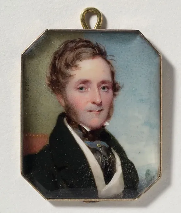 Framed Print : Unknown gentleman, 1835. Creator: William Egley Framed Print : Unknown gentleman, 1835. Creator: William Egley