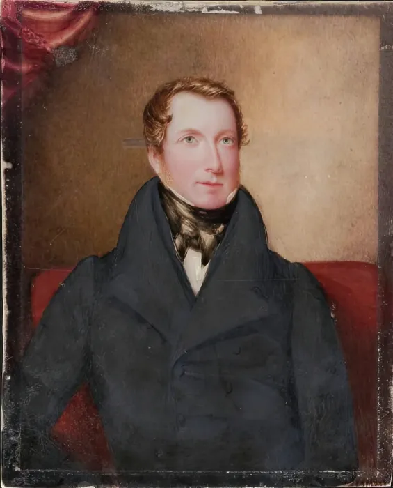 Framed Print : An Unknown Gentleman, c1840s. Creators: Unknown, William Watson Framed Print : An Unknown Gentleman, c1840s. Creators: Unknown, William Watson