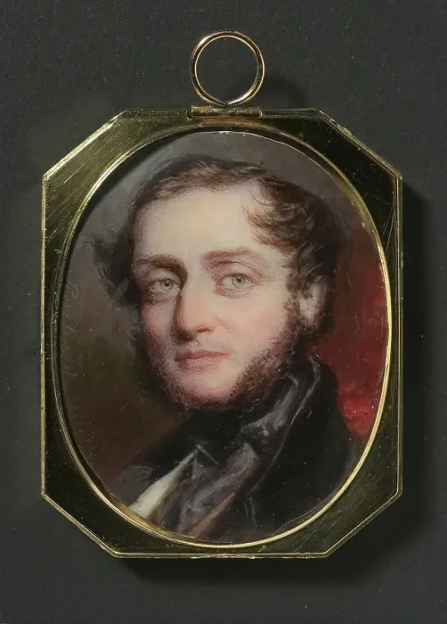 Framed Print : Unknown man, 1836. Creator: Simon Jacques Rochard Framed Print : Unknown man, 1836. Creator: Simon Jacques Rochard