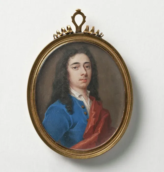 Framed Print : Unknown man, c18th century. Creator: Bernard Lens the Younger