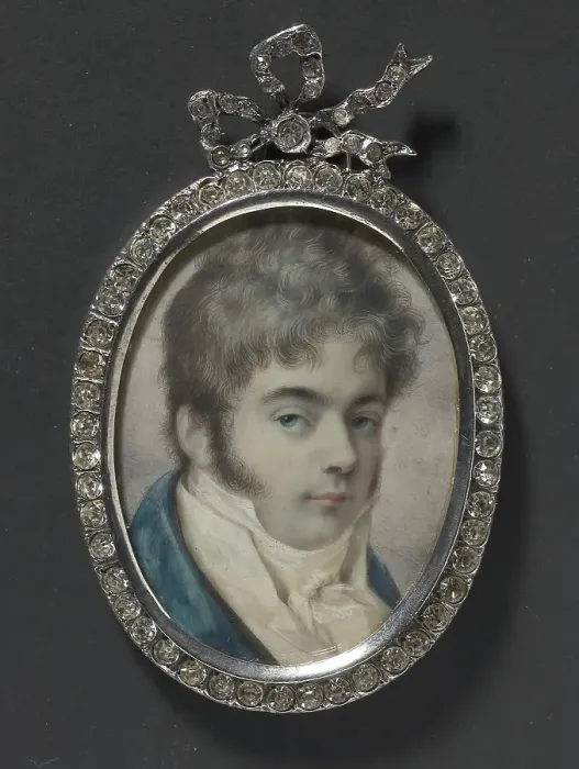 Framed Print : Unknown man, c18th century. Creator: Peter Edward Stroehling Framed Print : Unknown man, c18th century. Creator: Peter Edward Stroehling