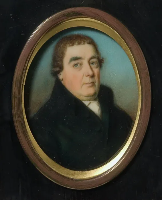 Framed Print : Unknown man, c18th century. Creator: Thomas Hazlehurst Framed Print : Unknown man, c18th century. Creator: Thomas Hazlehurst