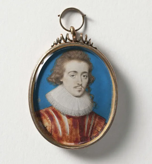 Framed Print : Unknown man Possible member of the Cavendish family, c17th century. Creator: John Hoskins I Framed Print : Unknown man Possible member of the Cavendish family, c17th century. Creator: John Hoskins I