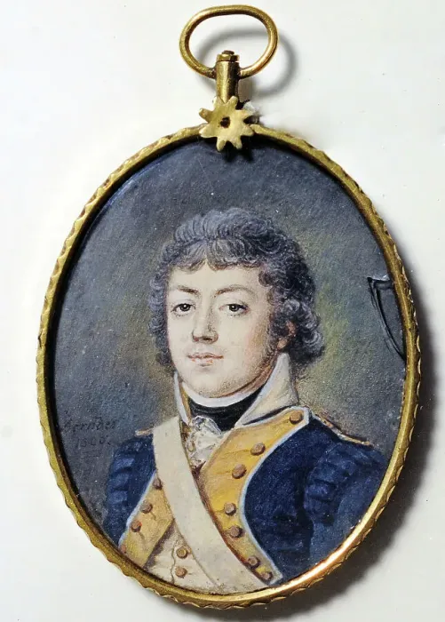 Framed Print : Unknown officer, 1800. Creator: Anton Ulrik Berndes Framed Print : Unknown officer, 1800. Creator: Anton Ulrik Berndes