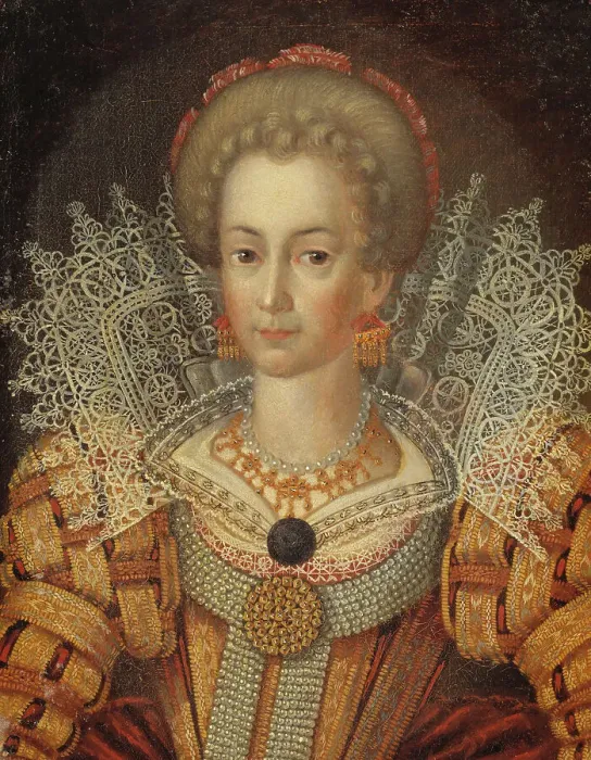 Framed Print : Unknown woman, formerly called Cecilia Vasa, 1540-1627, Princess of Sweden, c.1625. Creator: Anon Framed Print : Unknown woman, formerly called Cecilia Vasa, 1540-1627, Princess of Sweden, c.1625. Creator: Anon