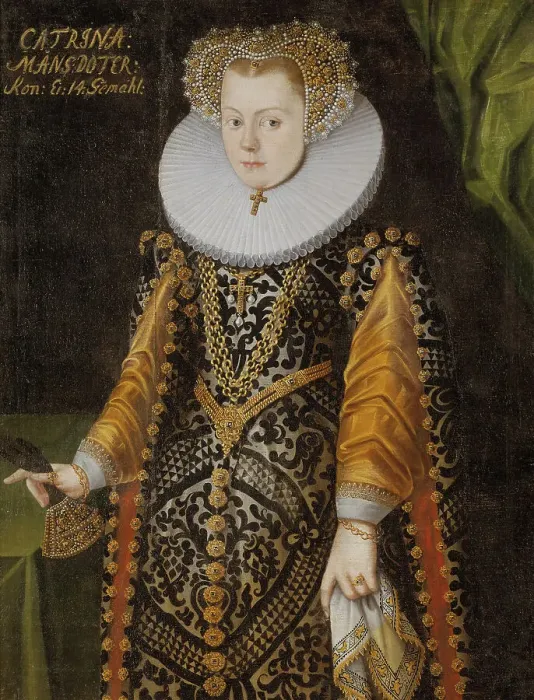 Framed Print : Unknown woman, formerly called Elisabet, 1549-1597, Princess of Sweden, 1580. Creator: Anon