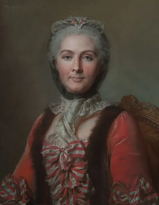 Framed Print : Unknown woman, called Marie Baudard de Sainte-James (1742-1782), married to Jean-Maurice... 1761. Creator: Jean Valade Framed Print : Unknown woman, called Marie Baudard de Sainte-James (1742-1782), married to Jean-Maurice... 1761. Creator: Jean Valade