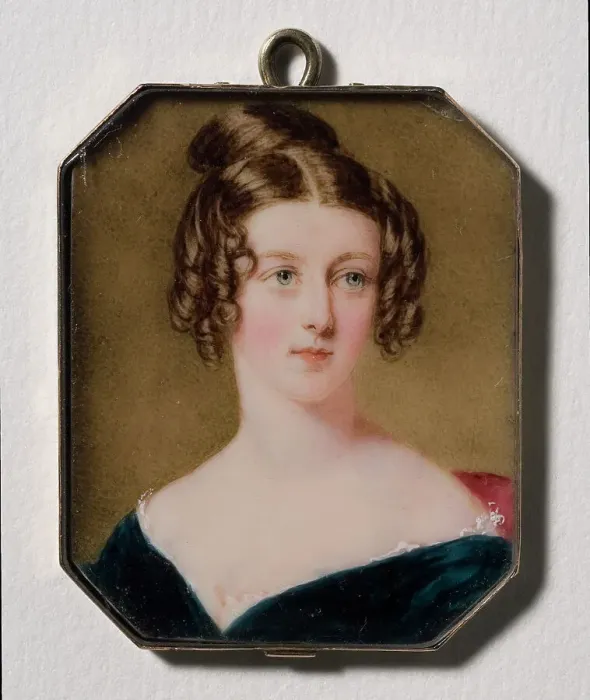 Framed Print : Unknown woman, early-mid 19th century. Creator: William Egley Framed Print : Unknown woman, early-mid 19th century. Creator: William Egley