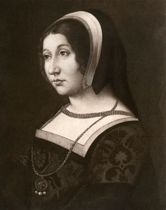Framed Print : Unknown woman, formerly known as Margaret Tudor, c1520, (1902). Artist: Jean Perreal Framed Print : Unknown woman, formerly known as Margaret Tudor, c1520, (1902). Artist: Jean Perreal