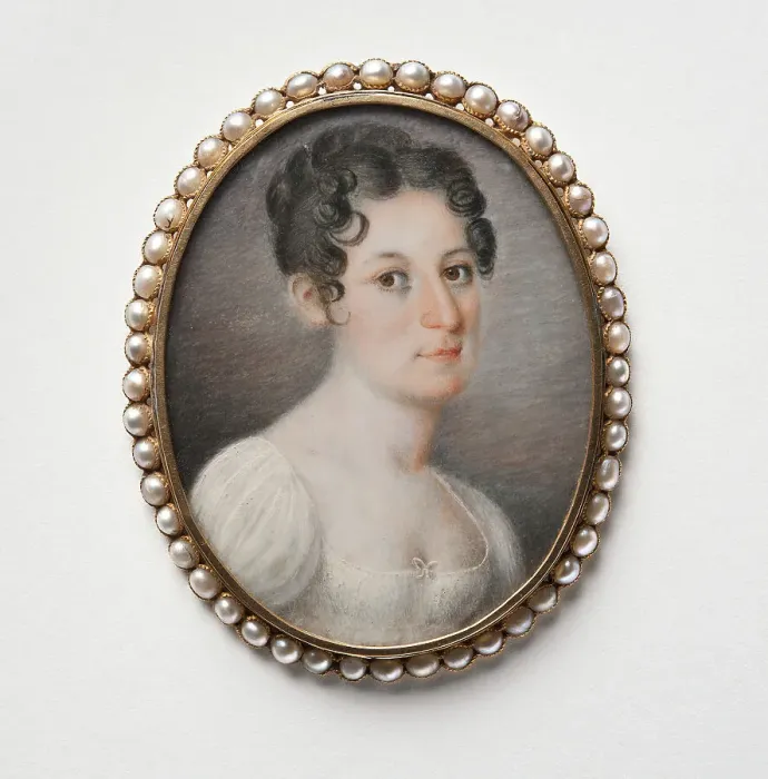 Framed Print : Unknown young lady, c1800. Creator: Johan Gustaf Hofvenskold Framed Print : Unknown young lady, c1800. Creator: Johan Gustaf Hofvenskold