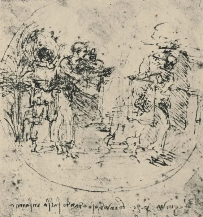 Framed Print : The Unmasking of Envy, c1480 (1945). Artist: Leonardo da Vinci Framed Print : The Unmasking of Envy, c1480 (1945). Artist: Leonardo da Vinci