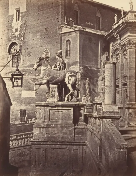 Framed Print : Uno dei Colossi di Campidoglio, 1848-52. Creator: Eugene Constant Framed Print : Uno dei Colossi di Campidoglio, 1848-52. Creator: Eugene Constant