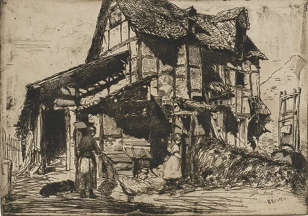 The Unsafe Tenement. One of the Twelve Etchings from Nature. (The French Set), 1858