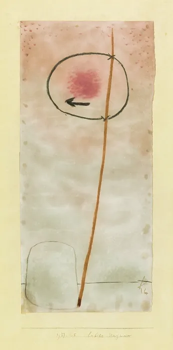 Framed Print : Unstable Signpost, 1937. Creator: Klee, Paul (1879-1940) Framed Print : Unstable Signpost, 1937. Creator: Klee, Paul (1879-1940)
