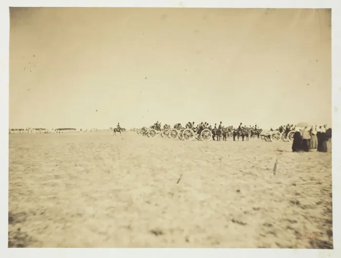 Framed Print : Untitled [artillery], 1857. Creator: Gustave Le Gray