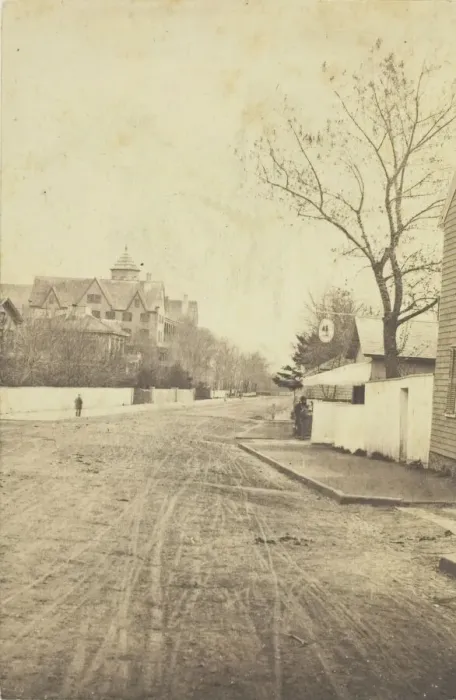Framed Print : Untitled (carriage tracks), 1850-1880s. Creator: Joshua Appleby Williams Framed Print : Untitled (carriage tracks), 1850-1880s. Creator: Joshua Appleby Williams